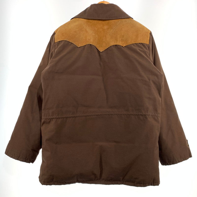 【現状渡し品】【メンズ】 Schott ショット DOWN JACKET MADE IN USA ダウンジャケット アウター ダウン フェザー USA製 145-261020-ko-21-teih サイズ：M カラー：ブラウン 万代Net店