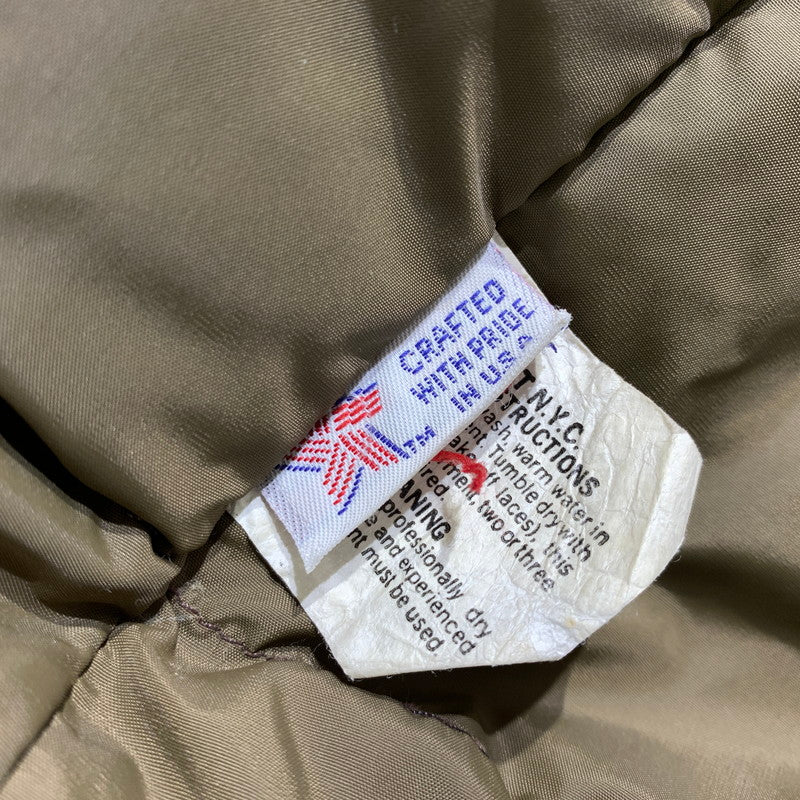 【現状渡し品】【メンズ】 Schott ショット DOWN JACKET MADE IN USA ダウンジャケット アウター ダウン フェザー USA製 145-261020-ko-21-teih サイズ：M カラー：ブラウン 万代Net店