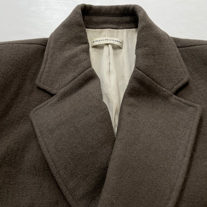 【現状渡し品】【メンズ】 BIRGER CHRISTENSEN ビルガー クリステンセン DAISY HEAVY WOOL COAT デイジー ヘビーウール コート アウター 147-261018-sa-09-teih サイズ：38 カラー：グレー/グリーン 万代Net店