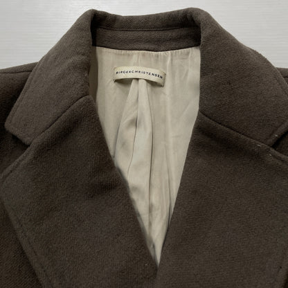 【現状渡し品】【メンズ】 BIRGER CHRISTENSEN ビルガー クリステンセン DAISY HEAVY WOOL COAT デイジー ヘビーウール コート アウター 147-261018-sa-09-teih サイズ：38 カラー：グレー/グリーン 万代Net店