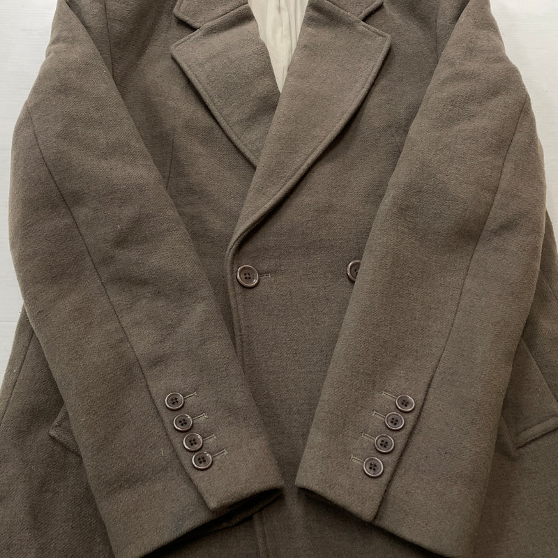 【現状渡し品】【メンズ】 BIRGER CHRISTENSEN ビルガー クリステンセン DAISY HEAVY WOOL COAT デイジー ヘビーウール コート アウター 147-261018-sa-09-teih サイズ：38 カラー：グレー/グリーン 万代Net店