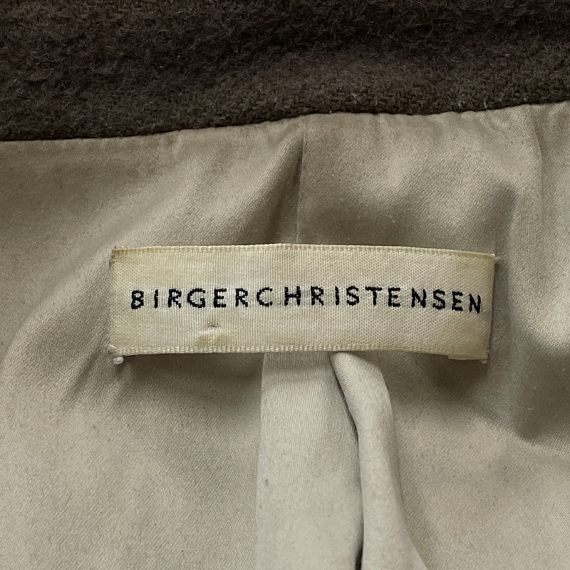 【現状渡し品】【メンズ】 BIRGER CHRISTENSEN ビルガー クリステンセン DAISY HEAVY WOOL COAT デイジー ヘビーウール コート アウター 147-261018-sa-09-teih サイズ：38 カラー：グレー/グリーン 万代Net店