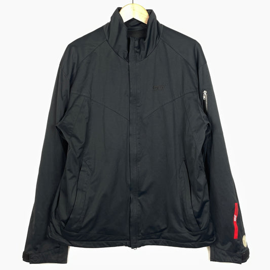【中古品】【メンズ】 STI SUBARU エスティーアイ スバル JERSEY JACKET STSG06100560 ジャージ ジャケット アウター 147-261018-sa-07-teih サイズ：L カラー：ブラック 万代Net店