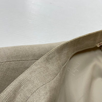 【中古品】【メンズ】 PAPAS パパス LINEN NOCOLLAR JACKET リネン ノーカラー ジャケット アウター 147-261018-sa-11-teih サイズ：S カラー：アイボリー 万代Net店