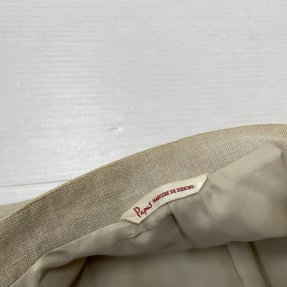 【中古品】【メンズ】 PAPAS パパス LINEN NOCOLLAR JACKET リネン ノーカラー ジャケット アウター 147-261018-sa-11-teih サイズ：S カラー：アイボリー 万代Net店