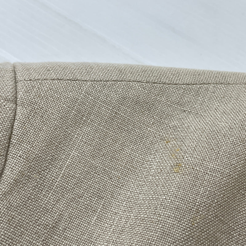 【中古品】【メンズ】 PAPAS パパス LINEN NOCOLLAR JACKET リネン ノーカラー ジャケット アウター 147-261018-sa-11-teih サイズ：S カラー：アイボリー 万代Net店
