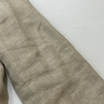 【中古品】【メンズ】 PAPAS パパス LINEN NOCOLLAR JACKET リネン ノーカラー ジャケット アウター 147-261018-sa-11-teih サイズ：S カラー：アイボリー 万代Net店