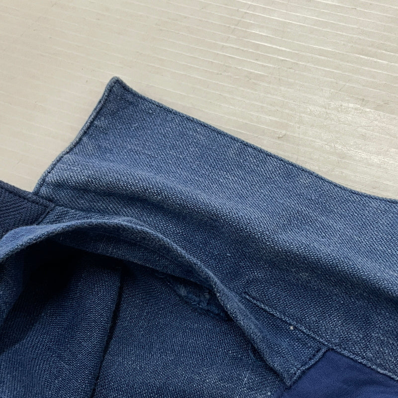 【中古品】【メンズ】 PAPAS パパス LINEN COVERALL リネン カバーオール アウター 147-261018-sa-10-teih サイズ：L カラー：ブルー 万代Net店