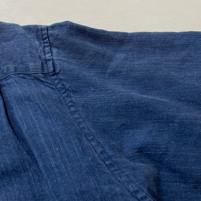 【中古品】【メンズ】 PAPAS パパス LINEN COVERALL リネン カバーオール アウター 147-261018-sa-10-teih サイズ：L カラー：ブルー 万代Net店