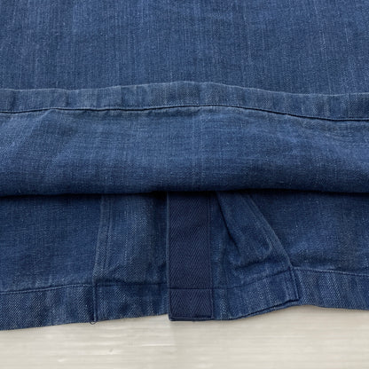 【中古品】【メンズ】 PAPAS パパス LINEN COVERALL リネン カバーオール アウター 147-261018-sa-10-teih サイズ：L カラー：ブルー 万代Net店