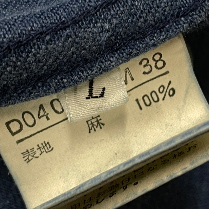 【中古品】【メンズ】 PAPAS パパス LINEN COVERALL リネン カバーオール アウター 147-261018-sa-10-teih サイズ：L カラー：ブルー 万代Net店