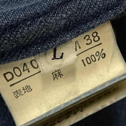 【中古品】【メンズ】 PAPAS パパス LINEN COVERALL リネン カバーオール アウター 147-261018-sa-10-teih サイズ：L カラー：ブルー 万代Net店
