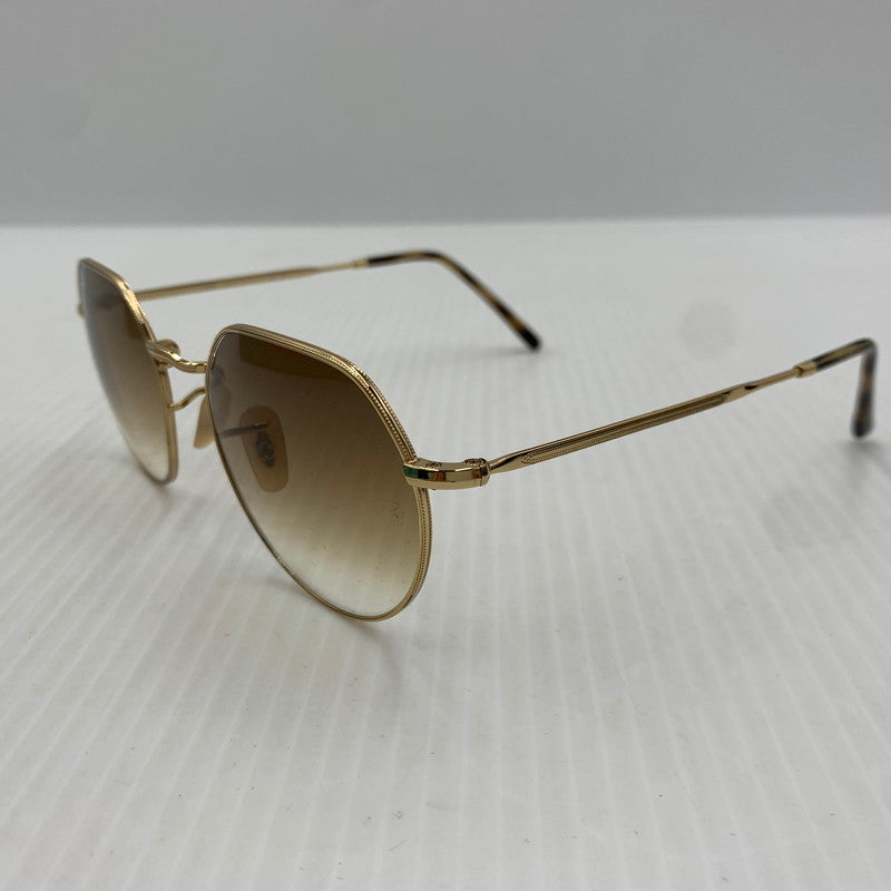 【中古品】【メンズ】 RAY-BAN レイバン JACK SUNGLASSES RB3565 ジャック サングラス アイウェア メガネ 203-261023-ko-14-teih サイズ：53□20-145 カラー：ポリッシュ アリスタゴールド 万代Net店