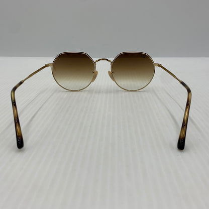 【中古品】【メンズ】 RAY-BAN レイバン JACK SUNGLASSES RB3565 ジャック サングラス アイウェア メガネ 203-261023-ko-14-teih サイズ：53□20-145 カラー：ポリッシュ アリスタゴールド 万代Net店