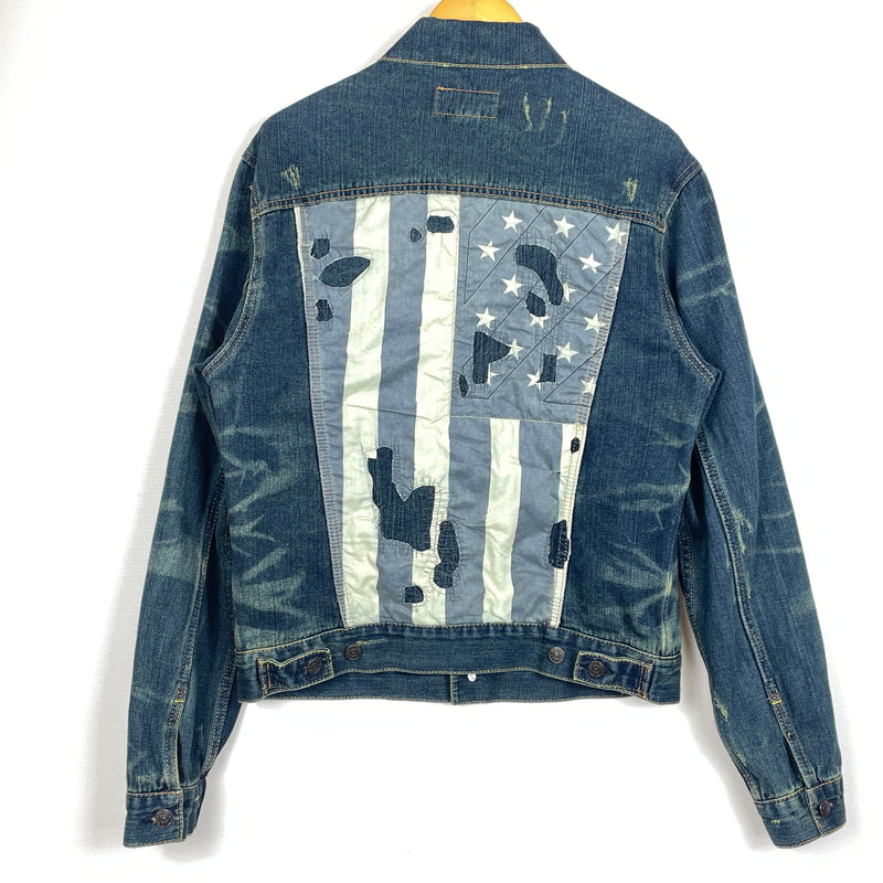【中古品】【メンズ】 DENIM＆SUPPLY RALPH LAUREN デニム アンド サプライ ラルフ ローレン FLAG DENIM JACKET フラッグ デニム ジャケット アウター 147-261018-sa-01-teih サイズ：XL カラー：インディゴ 万代Net店