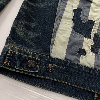 【中古品】【メンズ】 DENIM＆SUPPLY RALPH LAUREN デニム アンド サプライ ラルフ ローレン FLAG DENIM JACKET フラッグ デニム ジャケット アウター 147-261018-sa-01-teih サイズ：XL カラー：インディゴ 万代Net店