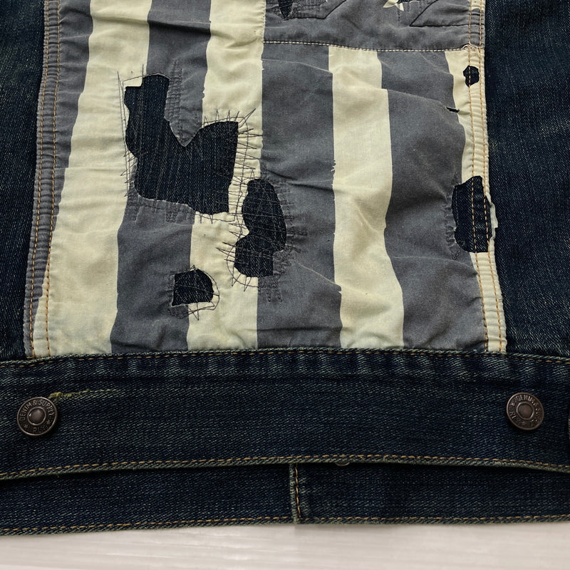【中古品】【メンズ】 DENIM＆SUPPLY RALPH LAUREN デニム アンド サプライ ラルフ ローレン FLAG DENIM JACKET フラッグ デニム ジャケット アウター 147-261018-sa-01-teih サイズ：XL カラー：インディゴ 万代Net店