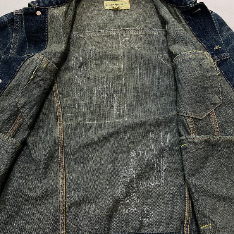【中古品】【メンズ】 DENIM＆SUPPLY RALPH LAUREN デニム アンド サプライ ラルフ ローレン FLAG DENIM JACKET フラッグ デニム ジャケット アウター 147-261018-sa-01-teih サイズ：XL カラー：インディゴ 万代Net店