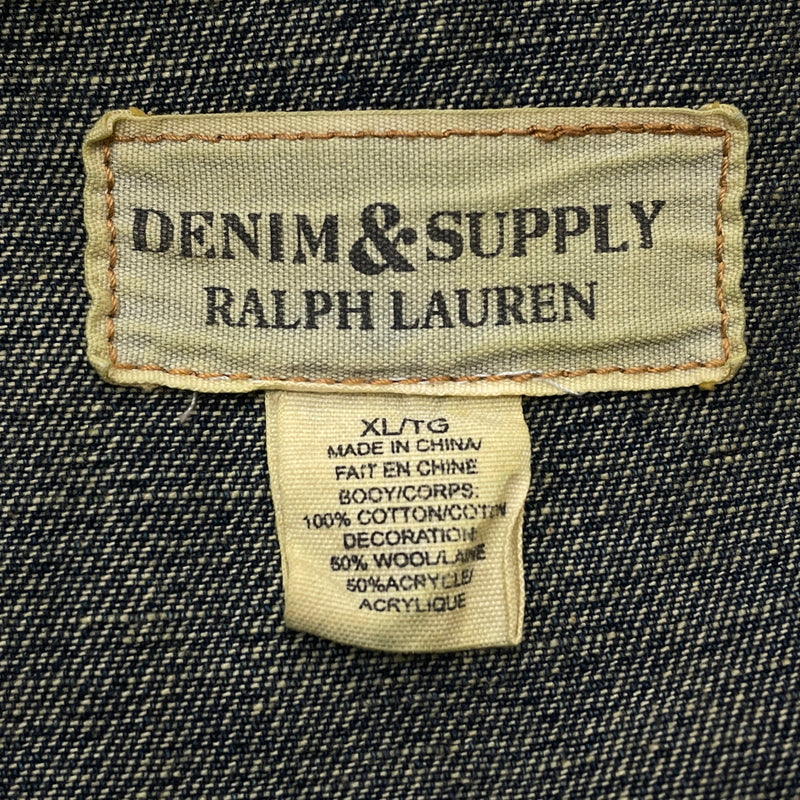 【中古品】【メンズ】 DENIM＆SUPPLY RALPH LAUREN デニム アンド サプライ ラルフ ローレン FLAG DENIM JACKET フラッグ デニム ジャケット アウター 147-261018-sa-01-teih サイズ：XL カラー：インディゴ 万代Net店