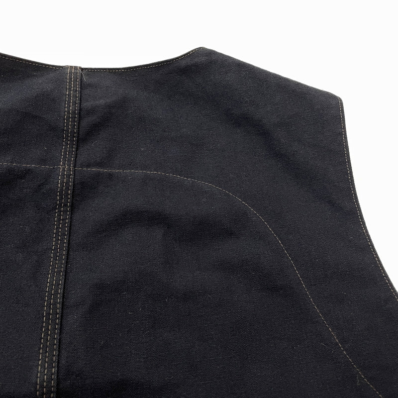 【中古品】【メンズ】 DALEE'S ダリーズ HORSE HIDE LEATHER VEST ホース ハイド レザー ベスト トップス 145-261018-sa-02-teih サイズ：16 1/2 カラー：ブラック 万代Net店