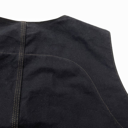 【中古品】【メンズ】 DALEE'S ダリーズ HORSE HIDE LEATHER VEST ホース ハイド レザー ベスト トップス 145-261018-sa-02-teih サイズ：16 1/2 カラー：ブラック 万代Net店