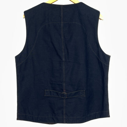 【中古品】【メンズ】 DALEE'S ダリーズ HORSE HIDE LEATHER VEST ホース ハイド レザー ベスト トップス 145-261018-sa-02-teih サイズ：16 1/2 カラー：ブラック 万代Net店
