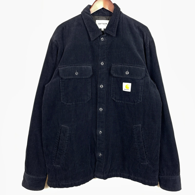 【中古品】【メンズ】 CARHARTT カーハート WHITSOME SHIRT JAC ウィットサム シャツ ジャケット アウター 145-261018-sa-03-teih サイズ：L カラー：ネイビー 万代Net店