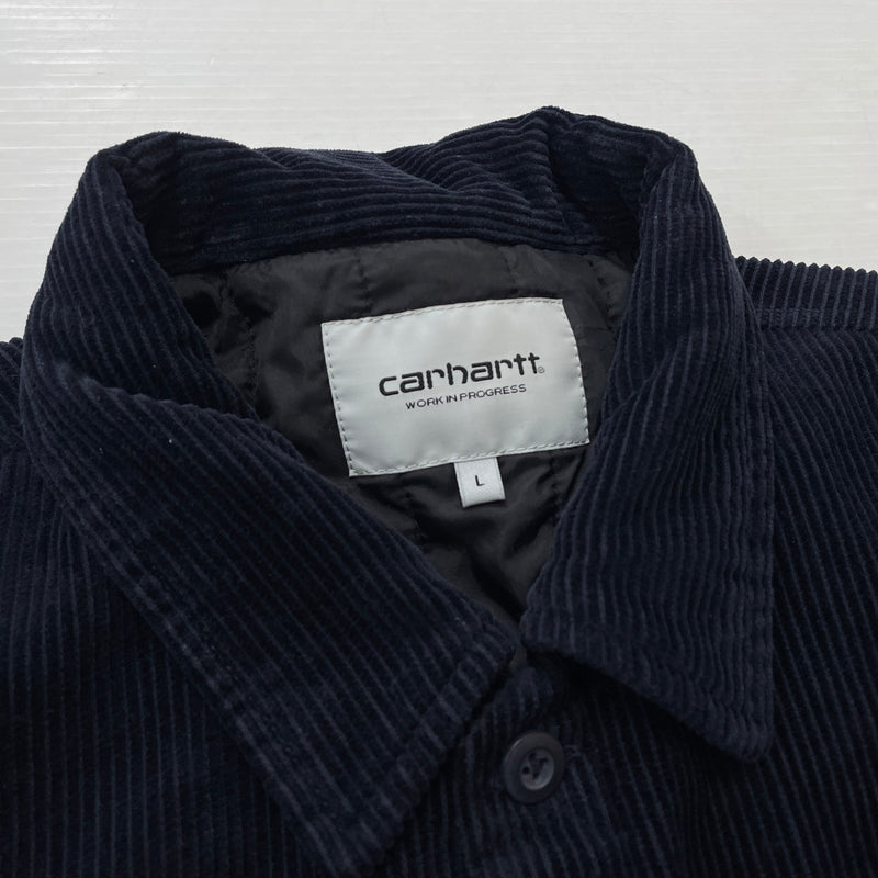 【中古品】【メンズ】 CARHARTT カーハート WHITSOME SHIRT JAC ウィットサム シャツ ジャケット アウター 145-261018-sa-03-teih サイズ：L カラー：ネイビー 万代Net店