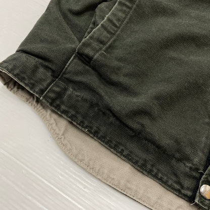 【現状渡し品】【メンズ】 CARHARTT カーハート SANDSTONE MULTI-POCKET BOA-LINED JACKET 145 J285 サンドストーン マルチポケット ボアラインド ジャケット アウター 145-261018-sa-04-teih サイズ：M カラー：グリーン系 万代Net店