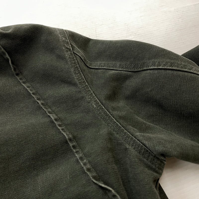【現状渡し品】【メンズ】 CARHARTT カーハート SANDSTONE MULTI-POCKET BOA-LINED JACKET 145 J285 サンドストーン マルチポケット ボアラインド ジャケット アウター 145-261018-sa-04-teih サイズ：M カラー：グリーン系 万代Net店
