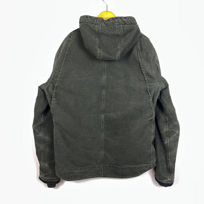 【現状渡し品】【メンズ】 CARHARTT カーハート SANDSTONE MULTI-POCKET BOA-LINED JACKET 145 J285 サンドストーン マルチポケット ボアラインド ジャケット アウター 145-261018-sa-04-teih サイズ：M カラー：グリーン系 万代Net店