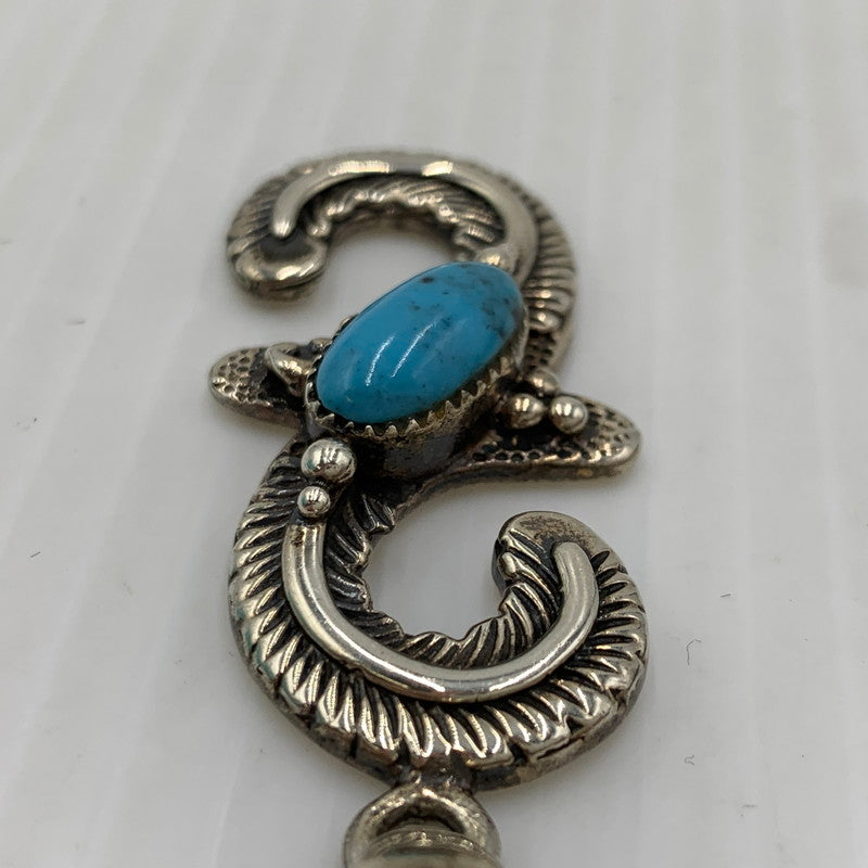 【中古品】【メンズ】 NAVAJO ナバホ族 STERLING SILVER TURQUOISE FEATHER スターリング シルバー ターコイズフェザー アクセサリー ペンダントトップ 191-261023-ko-15-teih サイズ：重さ19.5g カラー：シルバー 万代Net店