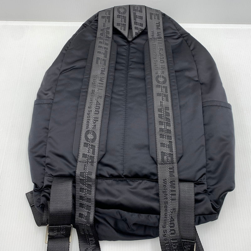 【中古品】【メンズ】 Off-White オフホワイト BACKPACK OMNB003S19D10016 バックパック カバン リュックサック アローズロゴプリント 188-261023-ko-07-teih サイズ：OS カラー：ブラック 万代Net店