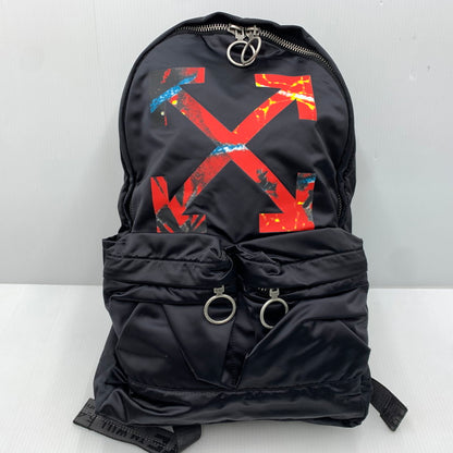 【中古品】【メンズ】 Off-White オフホワイト BACKPACK OMNB003S19D10016 バックパック カバン リュックサック アローズロゴプリント 188-261023-ko-07-teih サイズ：OS カラー：ブラック 万代Net店