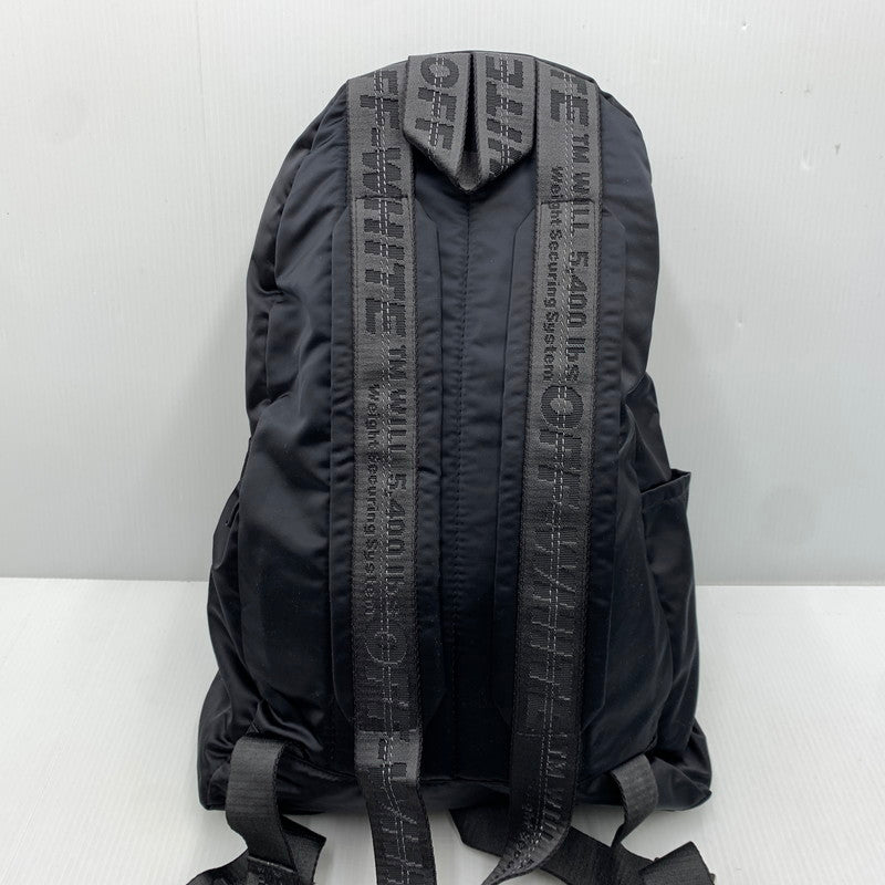 【中古品】【メンズ】 Off-White オフホワイト BACKPACK OMNB003S19D10016 バックパック カバン リュックサック アローズロゴプリント 188-261023-ko-07-teih サイズ：OS カラー：ブラック 万代Net店