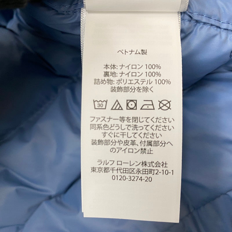 【中古品】【メンズ】 RALPHLAUREN ラルフローレン DOWN VEST ダウン ベスト アウター 147-261019-sa-10-teih サイズ：S カラー：ブルー 万代Net店