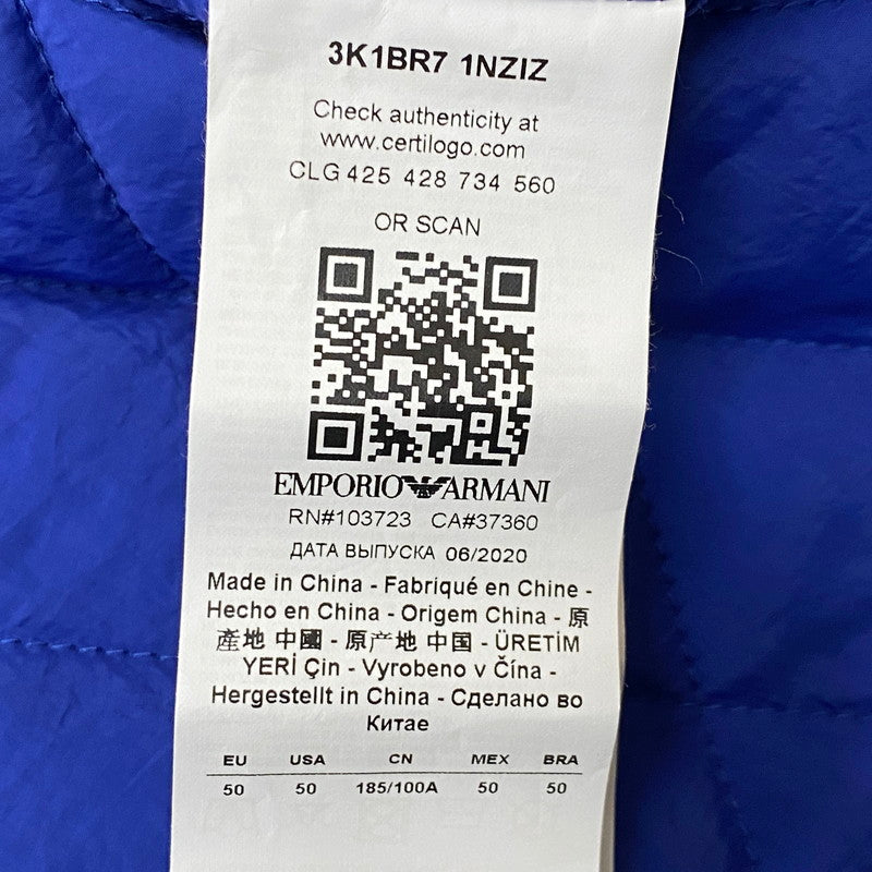 【中古品】【メンズ】 EMPORIO ARMANI エンポリオ・アルマーニ NYLON JACKET 3K1BR7 ナイロン ジャケット アウター 141-261019-sa-09-teih サイズ：50 カラー：柄 万代Net店