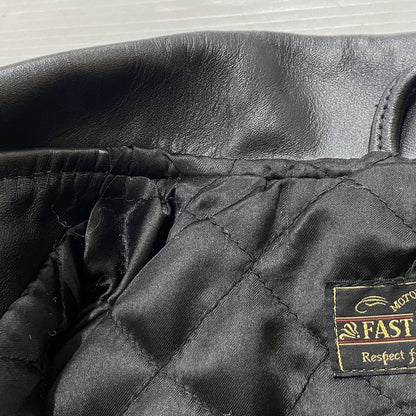 【中古品】【メンズ】 FAST LANE ファスト レイン COW LEATHER DOUBLERIDERS 牛革 ダブルライダース アウター 147-261019-sa-01-teih サイズ：36 カラー：BLACK 万代Net店