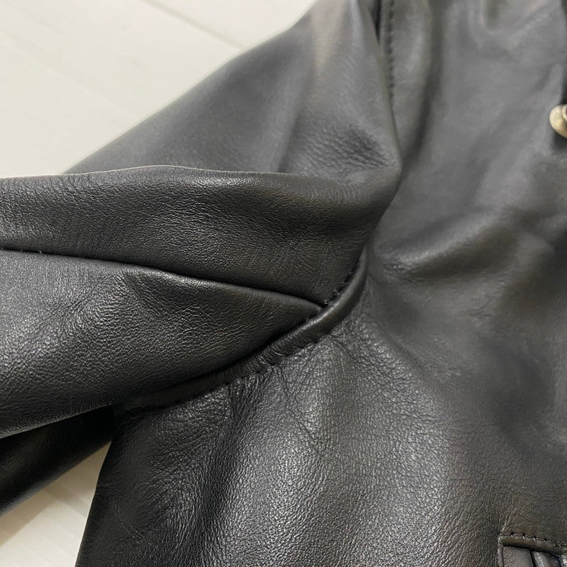 【中古品】【メンズ】 FAST LANE ファスト レイン COW LEATHER DOUBLERIDERS 牛革 ダブルライダース アウター 147-261019-sa-01-teih サイズ：36 カラー：BLACK 万代Net店