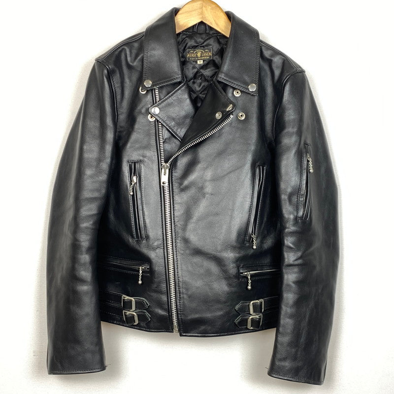 【中古品】【メンズ】 FAST LANE ファスト レイン COW LEATHER DOUBLERIDERS 牛革 ダブルライダース アウター 147-261019-sa-01-teih サイズ：36 カラー：BLACK 万代Net店