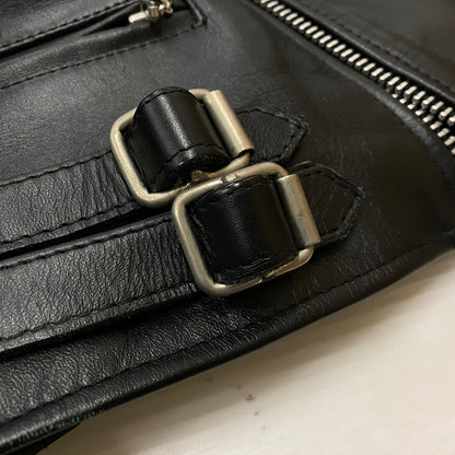 【中古品】【メンズ】 FAST LANE ファスト レイン COW LEATHER DOUBLERIDERS 牛革 ダブルライダース アウター 147-261019-sa-01-teih サイズ：36 カラー：BLACK 万代Net店