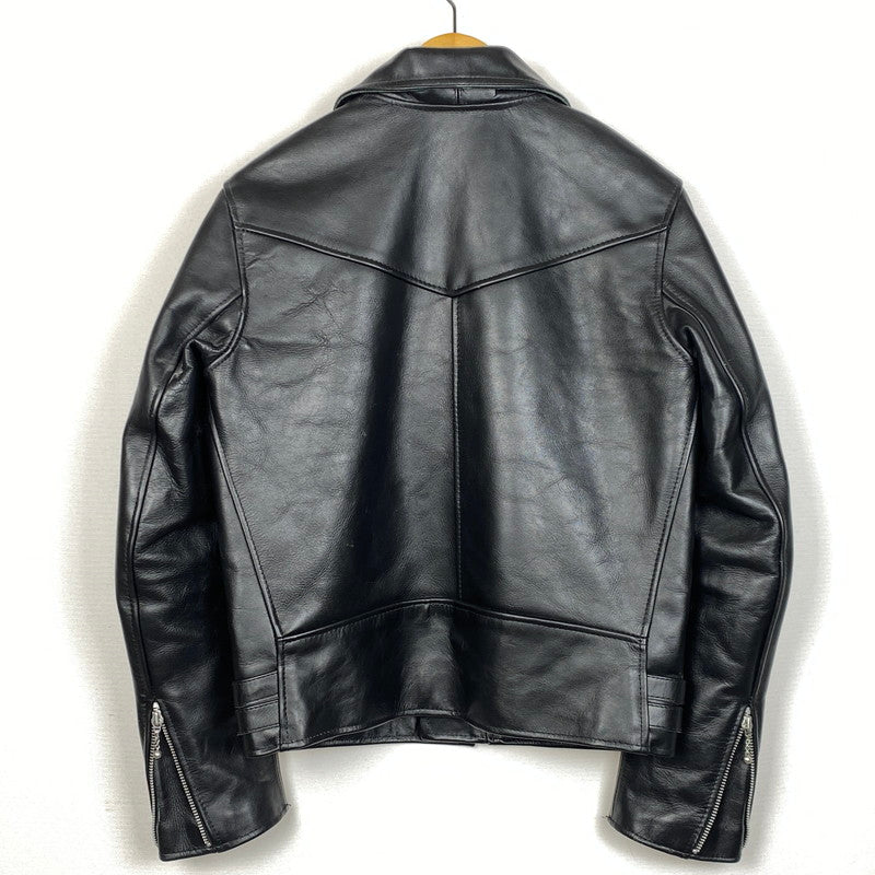 【中古品】【メンズ】 FAST LANE ファスト レイン COW LEATHER DOUBLERIDERS 牛革 ダブルライダース アウター 147-261019-sa-01-teih サイズ：36 カラー：BLACK 万代Net店