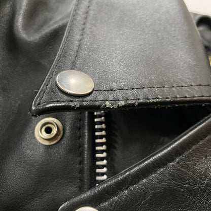 【中古品】【メンズ】 FAST LANE ファスト レイン COW LEATHER DOUBLERIDERS 牛革 ダブルライダース アウター 147-261019-sa-01-teih サイズ：36 カラー：BLACK 万代Net店