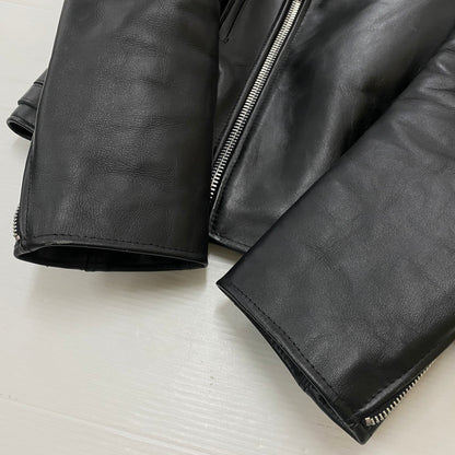 【中古品】【メンズ】 FAST LANE ファスト レイン COW LEATHER DOUBLERIDERS 牛革 ダブルライダース アウター 147-261019-sa-01-teih サイズ：36 カラー：BLACK 万代Net店