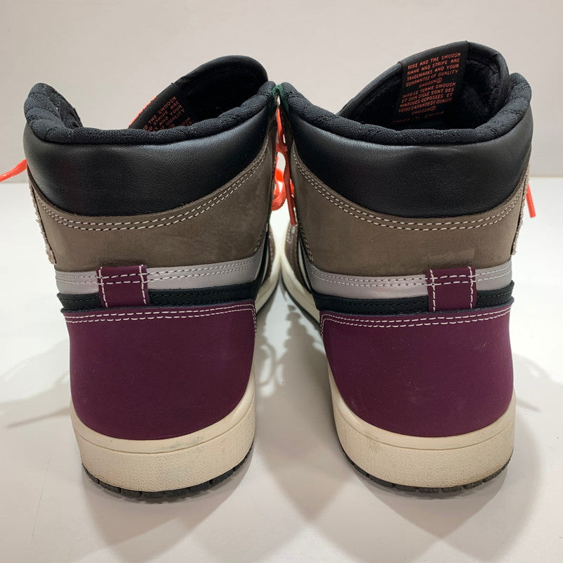 【中古品】【メンズ】 NIKE ナイキ DH3097-001 AIR JORDAN 1 HIGH OG "HAND CRAFTED" スニーカー 靴 箱付き・黒タグ・シューレース付き ※小さな汚れあり 160-261024-io-25-fuzh サイズ：27.5cm カラー：茶.緑.白 万代Net店