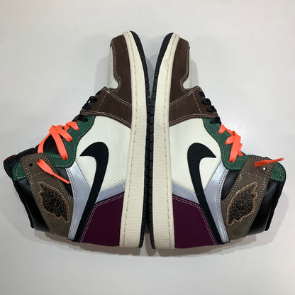 【中古品】【メンズ】 NIKE ナイキ DH3097-001 AIR JORDAN 1 HIGH OG "HAND CRAFTED" スニーカー 靴 箱付き・黒タグ・シューレース付き ※小さな汚れあり 160-261024-io-25-fuzh サイズ：27.5cm カラー：茶.緑.白 万代Net店
