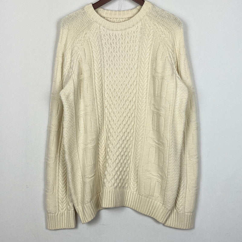 【中古品】【メンズ】 CUNE キューン SWEATER RABBIT CACCIATORE SWEATER AM10JB039 うさぎ漁師風 セーター 長袖 トップス 145-261019-sa-07-teih サイズ：3 カラー：ナチュラル 万代Net店