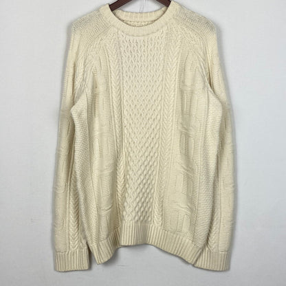 【中古品】【メンズ】 CUNE キューン SWEATER RABBIT CACCIATORE SWEATER AM10JB039 うさぎ漁師風 セーター 長袖 トップス 145-261019-sa-07-teih サイズ：3 カラー：ナチュラル 万代Net店