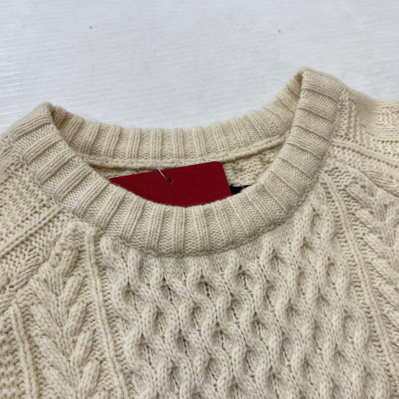 【中古品】【メンズ】 CUNE キューン SWEATER RABBIT CACCIATORE SWEATER AM10JB039 うさぎ漁師風 セーター 長袖 トップス 145-261019-sa-07-teih サイズ：3 カラー：ナチュラル 万代Net店