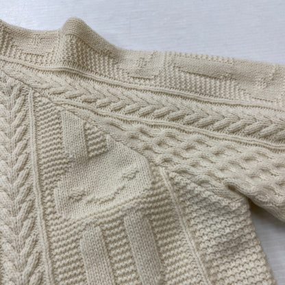 【中古品】【メンズ】 CUNE キューン SWEATER RABBIT CACCIATORE SWEATER AM10JB039 うさぎ漁師風 セーター 長袖 トップス 145-261019-sa-07-teih サイズ：3 カラー：ナチュラル 万代Net店